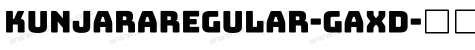 KunjaraRegular-GaXD字体转换