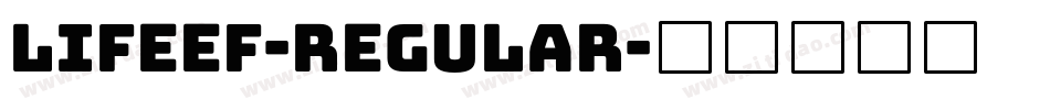 LifeEF-Regular字体转换
