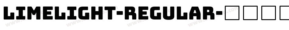 Limelight-Regular字体转换
