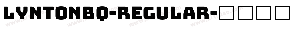 LyntonBQ-Regular字体转换