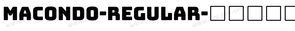 Macondo-Regular字体转换