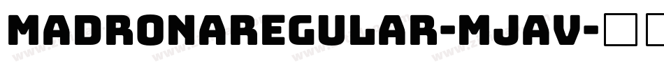 MadronaRegular-Mjav字体转换