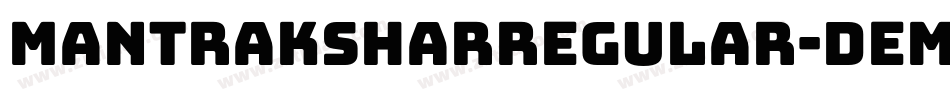 MantraksharRegular-DemW字体转换