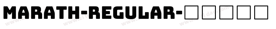 Marath-Regular字体转换