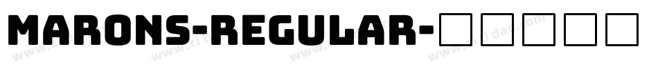 Marons-Regular字体转换