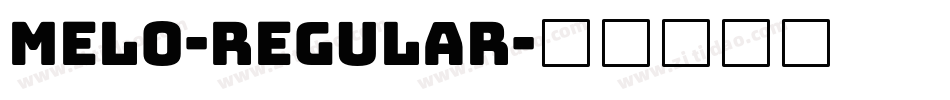 Melo-Regular字体转换