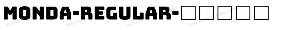 Monda-Regular字体转换