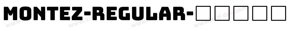 Montez-Regular字体转换