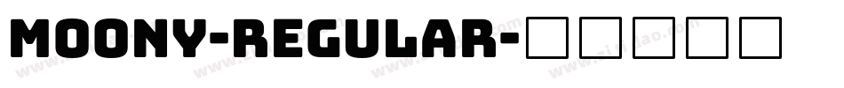Moony-Regular字体转换