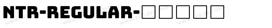NTR-Regular字体转换