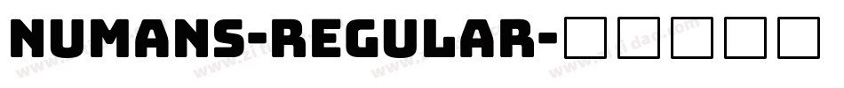Numans-Regular字体转换
