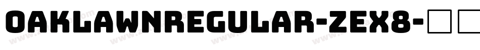 OaklawnRegular-ZeX8字体转换