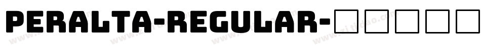 Peralta-Regular字体转换