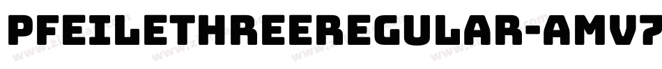 PfeilethreeRegular-AmV7字体转换