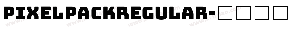 PixelpackRegular字体转换