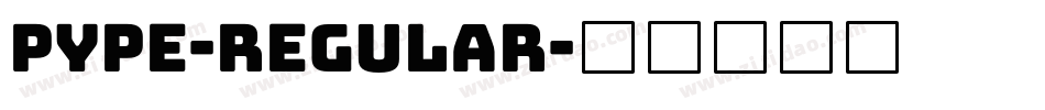 Pype-Regular字体转换