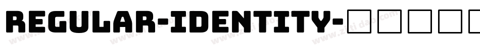 Regular-Identity字体转换