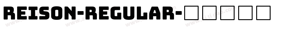 Reison-Regular字体转换