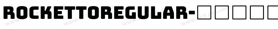 RockettoRegular字体转换
