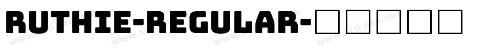 Ruthie-Regular字体转换