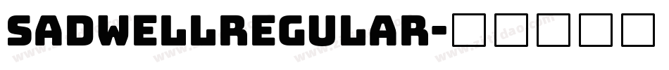SadwellRegular字体转换
