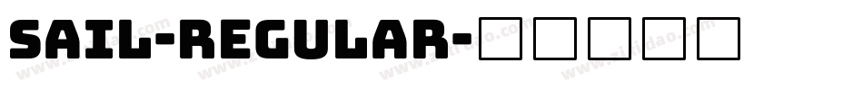 Sail-Regular字体转换