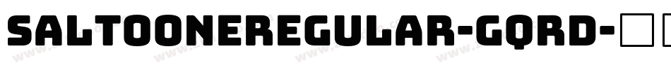 SaltooneRegular-GqRD字体转换