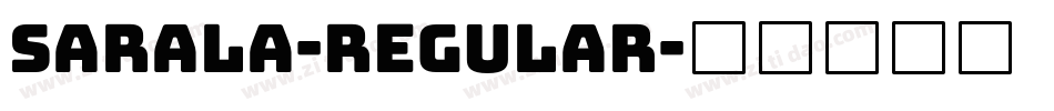 Sarala-Regular字体转换