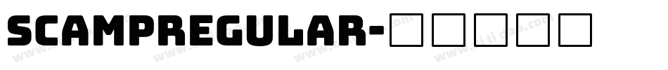 ScampRegular字体转换
