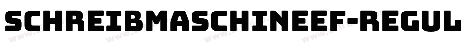 SchreibmaschineEF-Regular字体转换