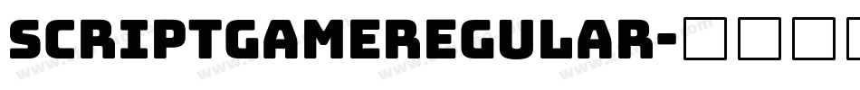 ScriptgameRegular字体转换