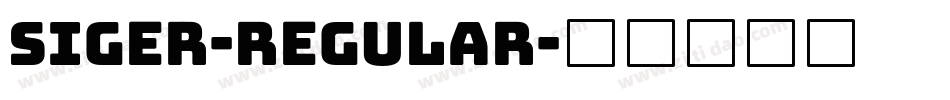 Siger-Regular字体转换
