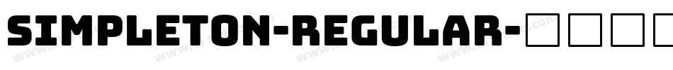 Simpleton-Regular字体转换
