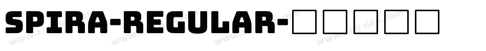 Spira-Regular字体转换