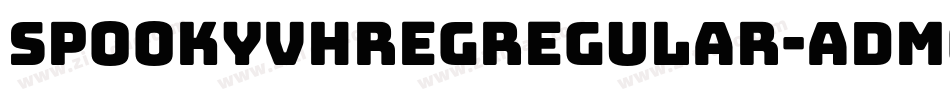 SpookyvhregRegular-AdM6字体转换