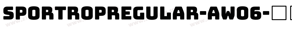 SportropRegular-AwO6字体转换