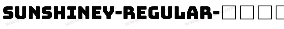 Sunshiney-Regular字体转换