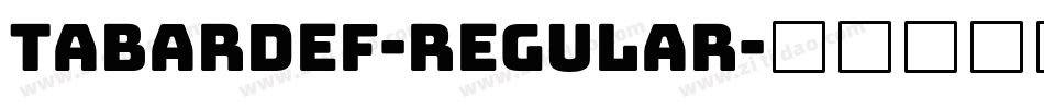 TabardEF-Regular字体转换