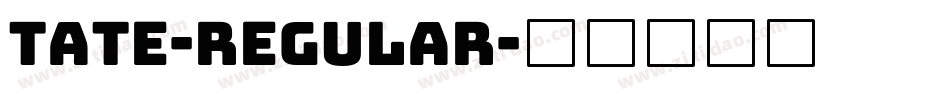 Tate-Regular字体转换