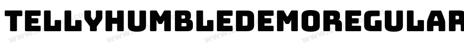 TellyHumbleDEMORegular字体转换