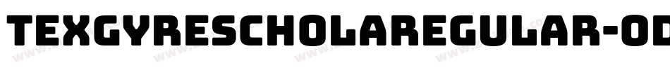 TexgyrescholaRegular-Odpp字体转换