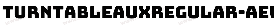 TurntableauxRegular-AewM字体转换 TurntableauxRegular-AewM字体转换