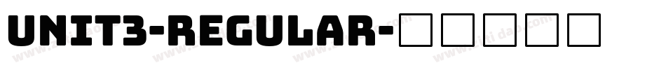 Unit3-Regular字体转换
