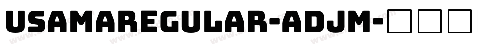 UsamaRegular-AdjM字体转换
