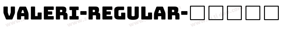 Valeri-Regular字体转换
