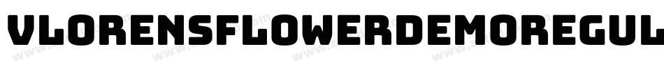 VlorensFlowerDEMORegular字体转换