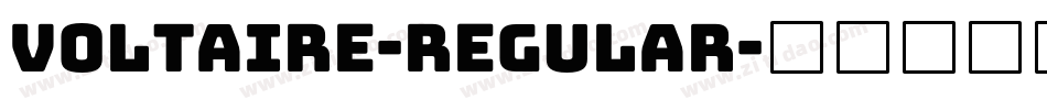Voltaire-Regular字体转换