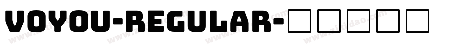 Voyou-Regular字体转换