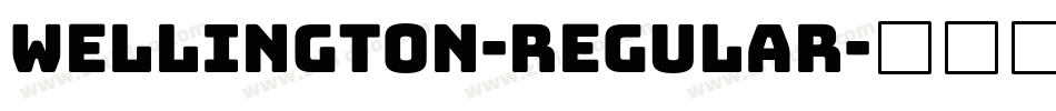 Wellington-Regular字体转换