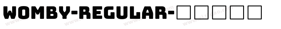 Womby-Regular字体转换